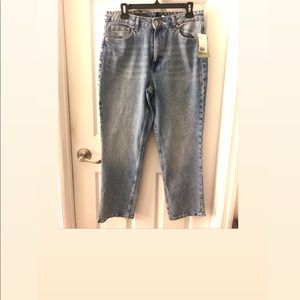 H&M high waisted straight jeans size 12 NWT